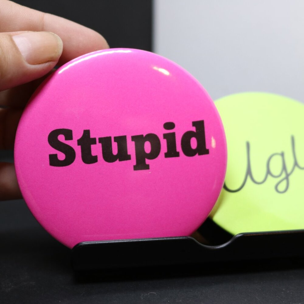 Mean Girl Set of 2 Novelty Buttons